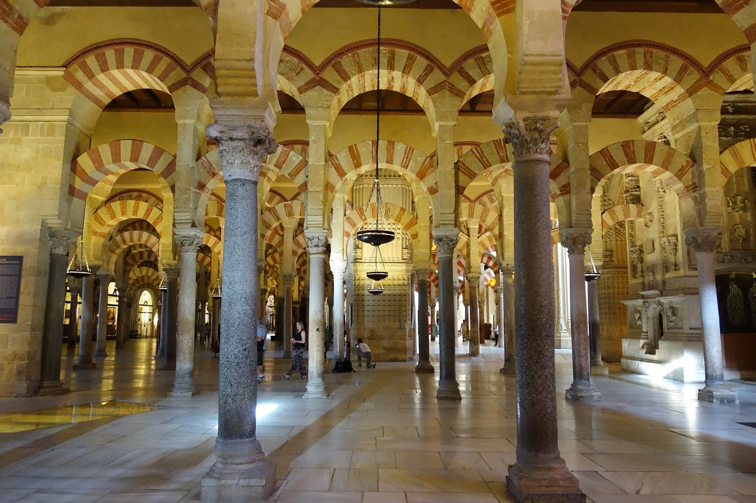 The arches of the Mezquita of Cordoba