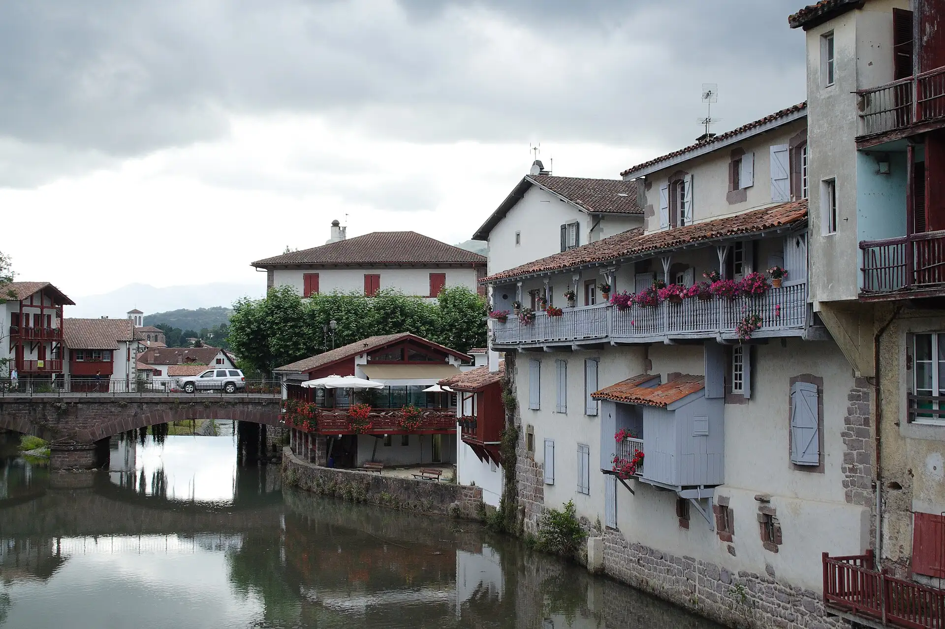 The walled street of Saint-Jean-Pied-de-Port, kilometre zero of the Camino