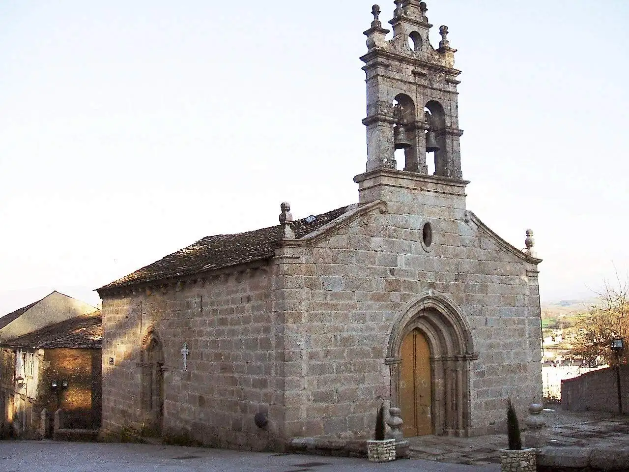 The church of San Salvador in the old town of Sarria